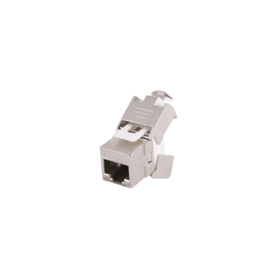 Módulo Jack Keystone Cat6A Blindado (STP) sin herramienta (toolless) para faceplate