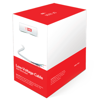 Cable de Cobre Industrial, 6 conductores calibre 22 de color blanco, para aplicaciones de alarmas / Control de acceso / Automatización / Intercoms y TV porteros, Bobina de 152.5 Metros.