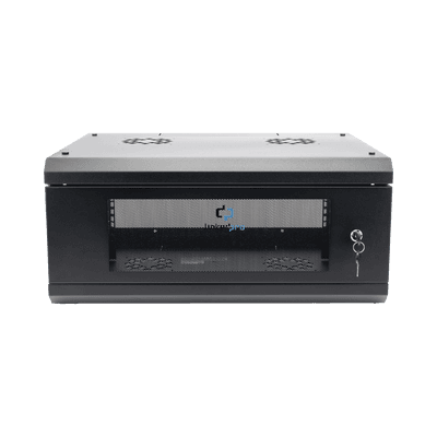 Gabinete de Pared con Puerta de Cristal Templado, 635mm de Profundidad, 4U Rack de 19'', Acero Reforzado