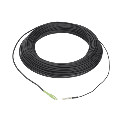 Rollo de Fibra Óptica Drop Redonda G657A2 Monomodo Simplex de 50 Metros (164 Pies) con Conectores SC/APC-SC/APC para Instalaciones Aéreas, Subterráneas o a la Intemperie