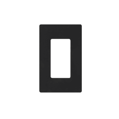 Tapa Color Negro para interruptor o dimmer Lutron, 1 gang, limpio y moderno