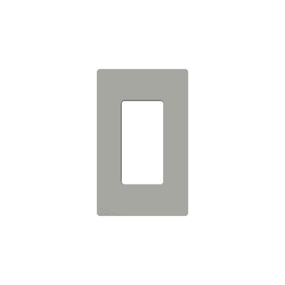Tapa Color Gris para interruptor o dimmer Lutron, 1 gang, limpio y moderno