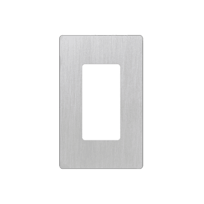 Tapa Color Metálico para interruptor o dimmer Lutron, 1 gang, limpio y moderno