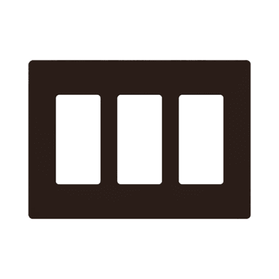 Placa de pared 2 espacio, para atenuador (dimmer), switch ó control remoto PICO inalámbrico.