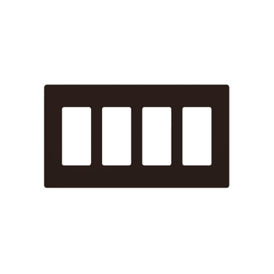 PLACA DE PARED COLOR CAFÉ, 4 ESPACIOS