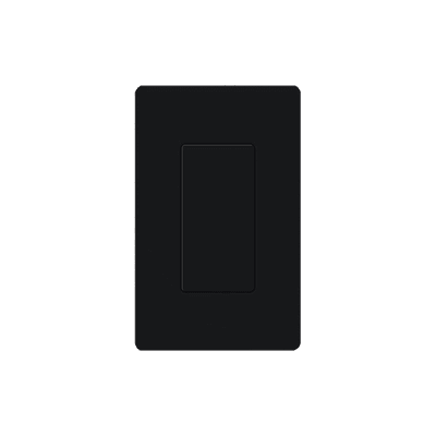 Placa ciega de pared color negro