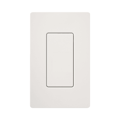 Placa ciega de pared color blanco Snow