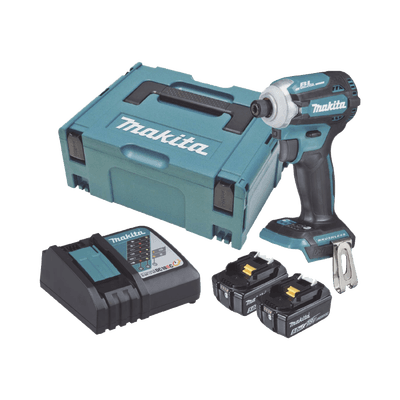 Atornillador de Impacto 18 Vcc, 3,800 RPM, 180N.m. Incluye: estuche MAKPAC, Cargador y 2 Bat. 5Ah