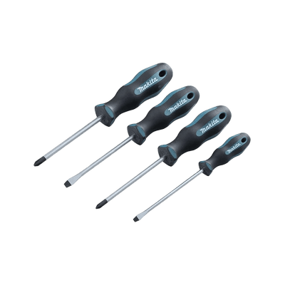 Juego de 4 Desarmadores, 2 de Punta Phillips y 2 de Punta Plana