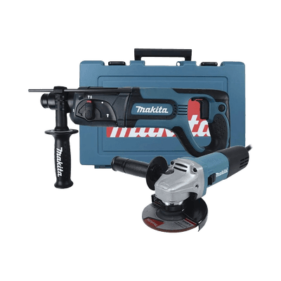  Kit de Martillo Rotatorio SDS PLUS HR2475X4  y Esmeriladora Angular 9557NB de 4-1/2 in