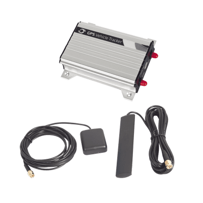 Robusto y Confiable Localizador Vehicular 3G Con Antenas Externas, múltiples entradas y salidas (opción para audio bidireccional y cámara fotográfica), Carcasa de Aluminio para Lugares Con Altas Temperaturas.