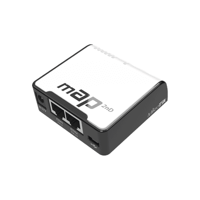 (mAP) 2 Puertos Fast Ethernet, 1 Puerto MicroUSB, WiFi 2.4 GHz 802.11 b/g/n