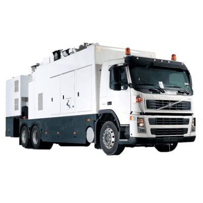 Sistema Móvil de Inspección de Vehículos/Carga / Acelerador Lineal Dual-energía 6/3 MeV / Penetración 320 mm Acero / Discriminación de Materiales / Modos Escaneo Estándar y Drive-through / Integració