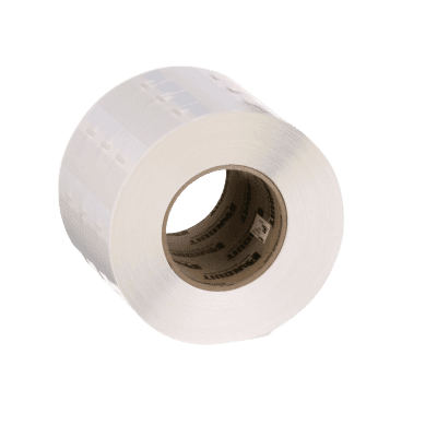 Casete de 500 Etiquetas Adhesivas, para Patch Panel, Face Plate o Cajas Superficiales, Para Identificación 1 Puerto, Color Blanco