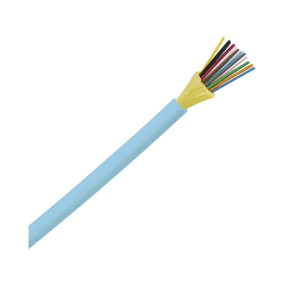 Cable de Fibra Óptica de 12 Hilos, Multimodo OM3 50/125 Optimizada, Interior, Tight Buffer 900 µm, No Conductiva (Dieléctrica), OFNR (Riser), Precio Por Metro