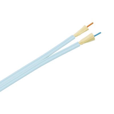 Cable de Fibra Óptica de 2 Hilos, Multimodo OM3 50/125 Optimizada, Interior, Tight Buffer 900um, No Conductiva (Dieléctrica), OFNP (Plenum), Precio Por Metro