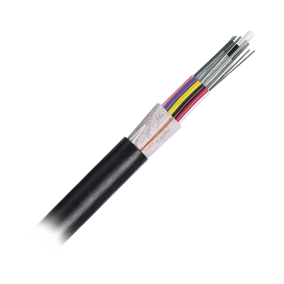 Cable de Fibra Óptica 12 Hilos, OSP (Planta Externa), No Armada (Dieléctrica), MDPE (Polietileno de Media Densidad), Multimodo OM3 50/125 Optimizada, Precio Por Metro