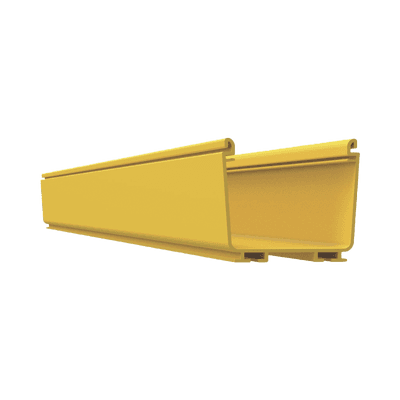 Canaleta FiberRunner™ 4X4, de PVC Rígido, Color Amarillo, 2 m de Largo