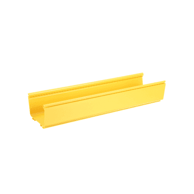 Canaleta FiberRunner™ 6X4, de PVC Rígido, Color Amarillo, 3 m de Largo