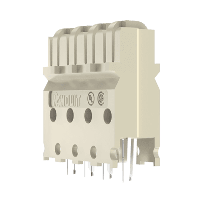 Block de Conexión Cat6 de 4 Pares, de Impacto, Color Marfil 