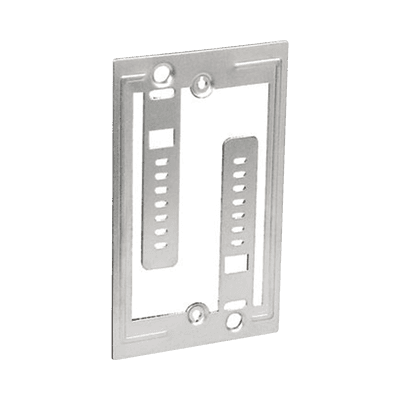 Soporte de Baja Tensión Galvanizado, Para una Placa de Pared, Instalación Con Tornillo, Paquete de 100 Piezas