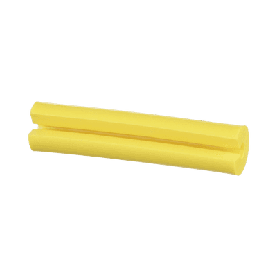 Manguito Porta Etiquetas de Identificación, Para Fibra Simplex de 2 mm, 0.08 Pulgadas (2 mm) de Largo, Color Amarillo, Paquete de 100pz