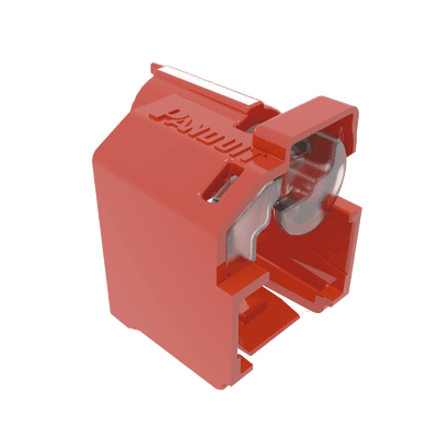 Kit de 10 Dispositivos Recubiertos para Impedir Desconexión de Plug RJ45, Color Rojo, Incluye Herramienta para Instalar/Retirar