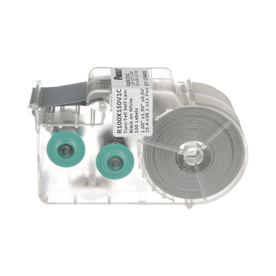 Casete de 100 Etiquetas Autolaminadas Turn-Tell, con Rotación para Mejor Visibilidad, para Cables de Redes de Cobre o Fibra Óptica, de 5.5 a 7.1 mm (0.22 a 0.28 pulgadas) de Diámetro