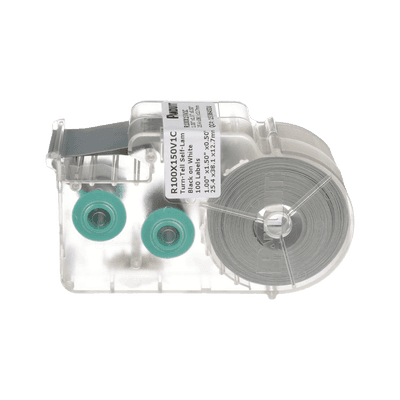 Casete de 75 Etiquetas Autolaminadas Turn-Tell, con Rotación para Mejor Visibilidad, para Cables de Redes de Cobre o Fibra Óptica, de 7.1 a 9.9 mm (0.28 a 0.39 pulgadas) de Diámetro