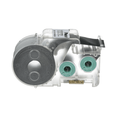 Casete de 200 Etiquetas Autolaminadas de 13.7 x 38.1 mm (0.54 x 1.5 pulgadas), para Cables de 4.1 a 8.1 mm (0.16 a 0.32 pulgadas) de Diámetro, Área de Impresión Color Blanco