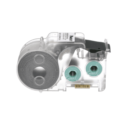 Casete de 350 Etiquetas Autolaminadas de 19 x 19 mm (0.75 x 0.75 pulgadas), para Cables de 2 a 4.1 mm (0.08 a 0.16 pulgadas) de Diámetro, Área de Impresión Color Blanco