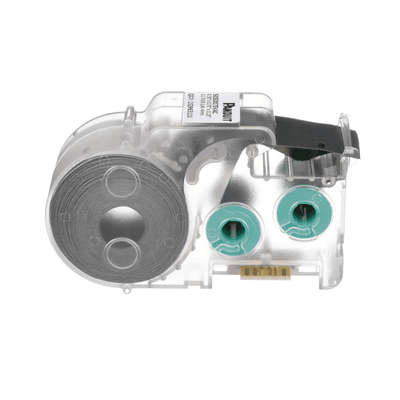 Casete de 200 Etiquetas Autolaminadas de 19 x 38.1 mm (0.75 x 1.5 pulgadas), para Cables de 4.1 a 8.1 mm (0.16 a 0.32 pulgadas) de Diámetro, Área de Impresión Color Blanco