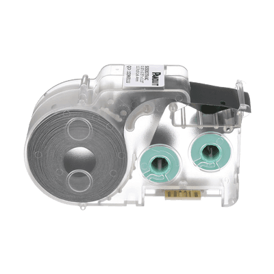 Casete de 350 Etiquetas Autolaminadas de 25.4 x 19.05 mm (1 x 0.75 pulgadas), para Cables de 2 a 4.1 mm (0.08 a 0.16 pulgadas) de Diámetro, Área de Impresión Color Blanco