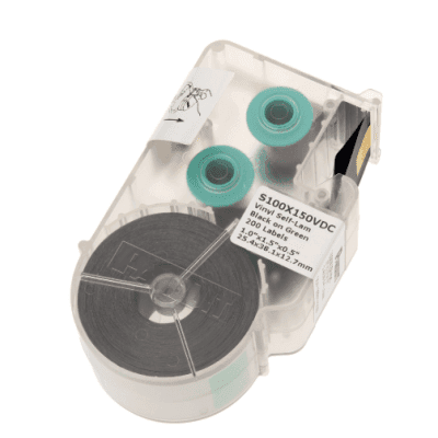 Casete de Etiqueta Auto-Laminada para Cableado de Redes de Cobre, Fibra Óptica o Eléctrico, 200 Etiquetas