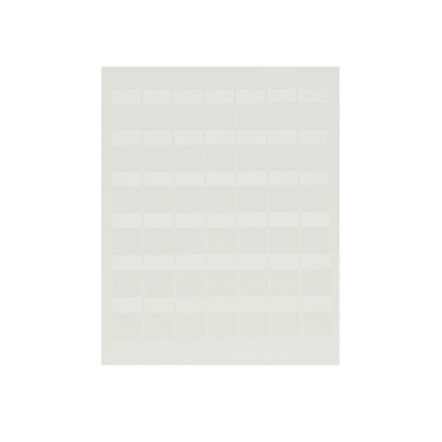 Paquete de Hojas con 2500 Etiquetas de Identificación Auto-Laminadas para Impresora Láser/Inyección de Tinta, para Cables de 4.1 a 8.1 mm de Diámetro (10 - 6 AWG), Color Blanco