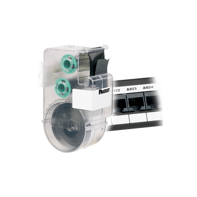 Casete de Etiquetas para Línea Ultimate ID de Panduit, Material Poliéster, No Adhesivas, Rollo de 7.6 Metros (24.93 Pies), Color Blanco