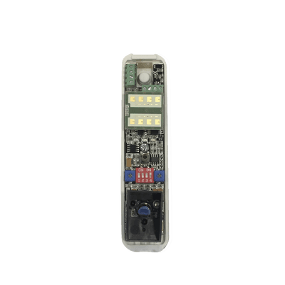 Sensor tipo cortina/ Interior y Exterior/ Funcion antimascara / Doble tecnologia PIR & MW/ Cobertura de hasta 12 metros/ Compatible con cualquier panel de alarma / Cableado