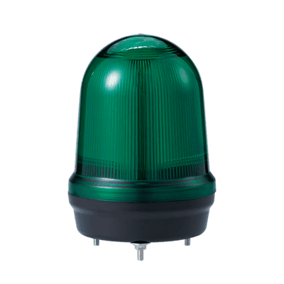 LED con patrones fijo/intermitente, estroboscópico y simulación rotatorio, Color Verde de 12-24 VCD