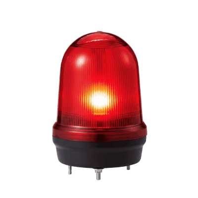 LED con patrones fijo/intermitente, estroboscópico y simulación rotatorio, Color Rojo de 12-24 VCD