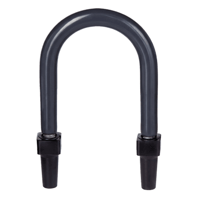 Abrazadera U de Pata Larga con Recubrimiento de PVC para Tubo de 1/2" (12.7 mm).