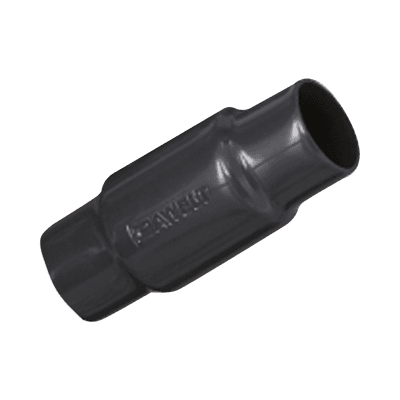 Cople de Aluminio con Recubrimiento Exterior de PVC de 1 1/2" (38 mm) / Interior de Uretano Purpura.