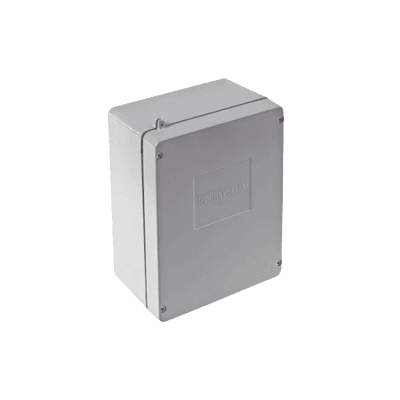 Caja de Unión de Aluminio sin orificios para interiores y exteriores.