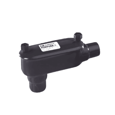 Caja Ovalada tipo LB con Recubrimiento Exterior de PVC de 2" (50.8 mm).