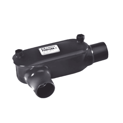 Caja Ovalada tipo LR con Recubrimiento Exterior de PVC de 1 1/2" (38.1 mm).