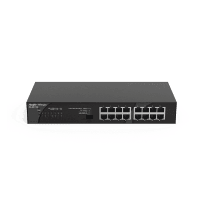 Switch no administrable, Visible en la Topología en la Nube, con 16 puertos Gigabit