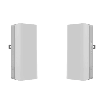 Kit completo Punto a Punto Pre-Configurado hasta 1 Km listos para enlazar, administrable en la Nube, Banda 5Ghz AC WAVE2 MU-MIMO 2X2, Puertos 10/100.