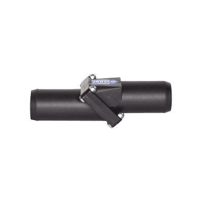 Válvula anti retorno de linea para mangueras de 1 1/2 pulgadas.
