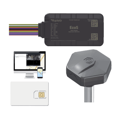 KIT Dispositivo de Rastreo Vehicular/ Sensor nivel de combustible BLE / Conectividad LTE Cat1 y LTE-M / BLE 5.0 / GNSS U-blox / Carcasa IP54 / Batería Interna de Respaldo / Detecta Interferencias / Incluye: EPCOMGPSCODE, TDBLE1000 y SIM500MB2Y