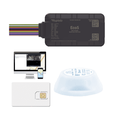Dispositivo de Rastreo Vehicular / Conectividad LTE Cat1 y LTE-M / BLE 5.0 / GNSS U-blox / Carcasa IP54 / Batería Interna de Respaldo / Detecta Interferencias