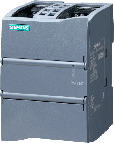 Fuente de Alimentación SIMATIC PM 1207 / 1AC/24VDC/2.5A / 60W / Entrada 120-230V AC / Salida 24V DC / IP20 / Certificaciones ATEX IECEx / Montaje Riel DIN
